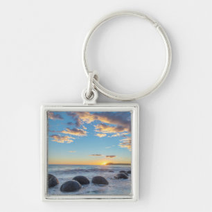 New Zealand, South Island, Moeraki Boulders Key Ring