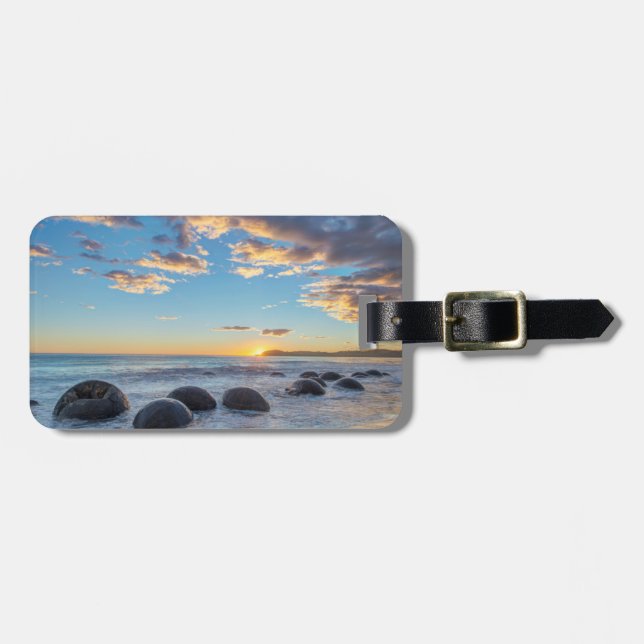 New Zealand, South Island, Moeraki Boulders Luggage Tag (Front Horizontal)
