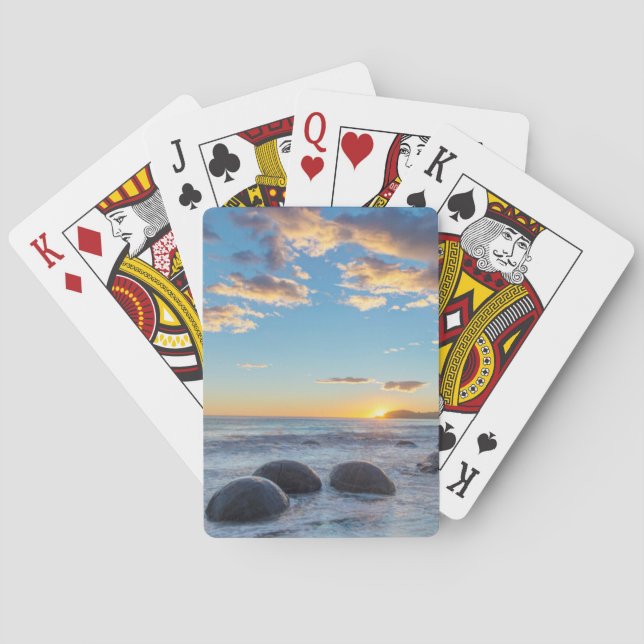 New Zealand, South Island, Moeraki Boulders Playing Cards (Back)