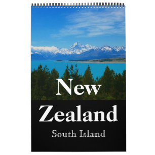 new zealand south scenery calendar
