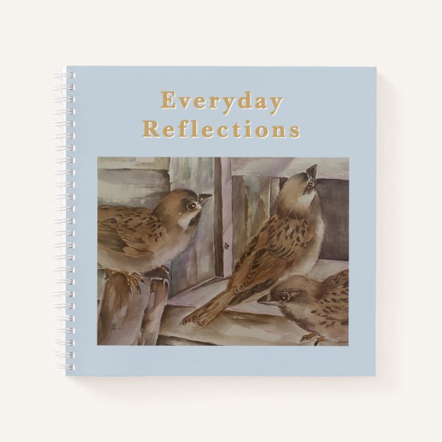 New Zealand Sparrow Bird  Journal (Front)