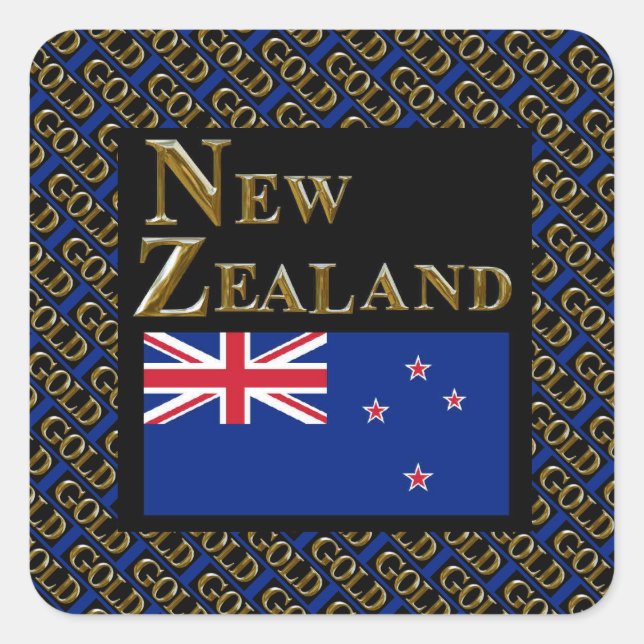 NEW ZEALAND     SQUARE STICKER (Front)