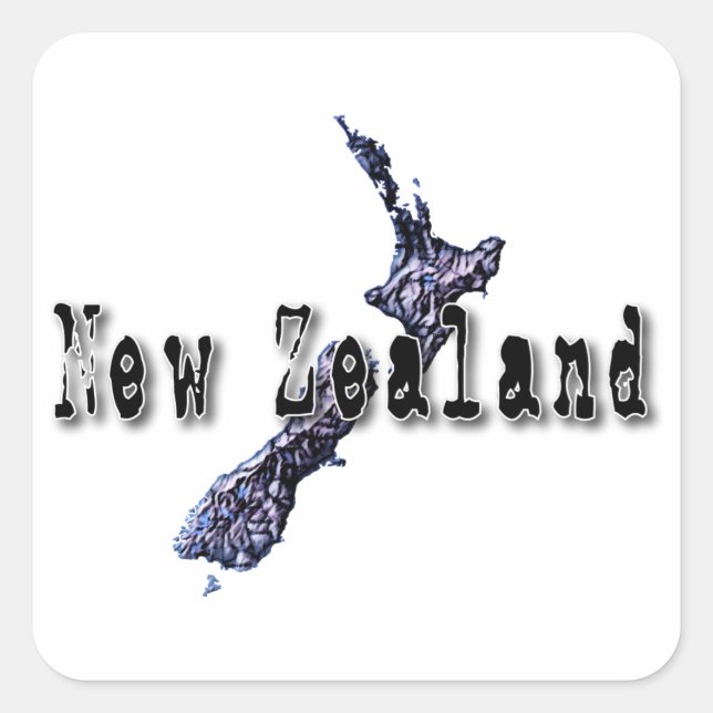 New Zealand Square Sticker (Front)