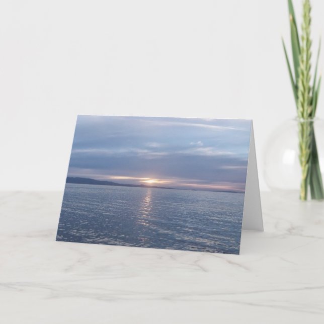 New Zealand Sunset Card (Front)