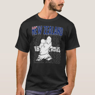 New Zealand Table Tennis  Support Kiwi Ping Pong T T-Shirt