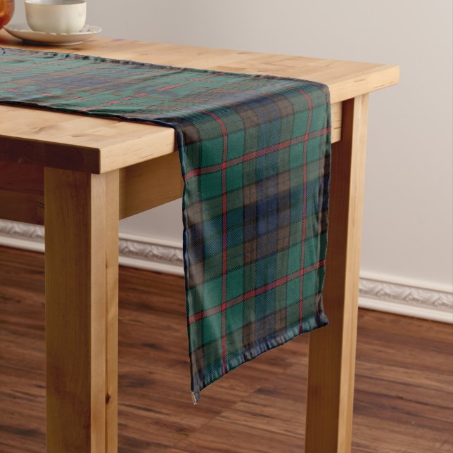 New Zealand Tartan Plaid Pattern Medium Table Runner (In Situ)