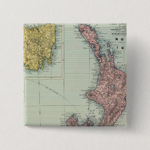 New Zealand, Tasmania, Fiji 15 Cm Square Badge