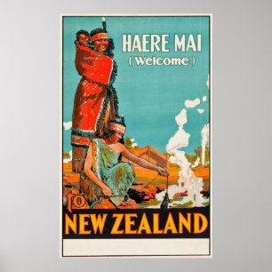 New Zealand Travel Poster