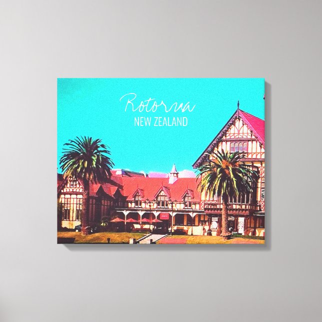 New Zealand travel Rotorua museum Canvas Print (Front)