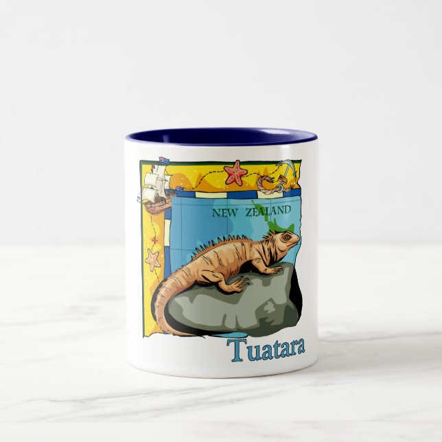 New Zealand Tuatara Mugs (Center)