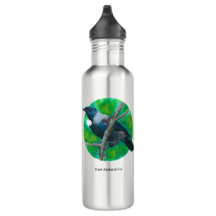 New Zealand Tui - Painting in acrylic 710 Ml Water Bottle