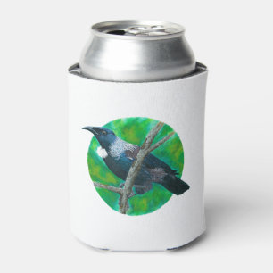 New Zealand Tui - Painting in acrylic Can Cooler