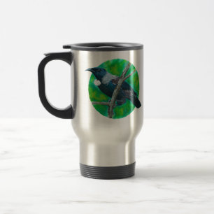 New Zealand Tui - Painting in acrylic Travel Mug