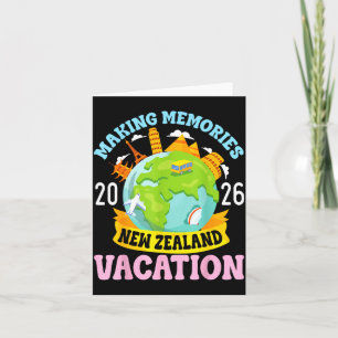 New Zealand Vacation 2026 Travel Making Memories F Card