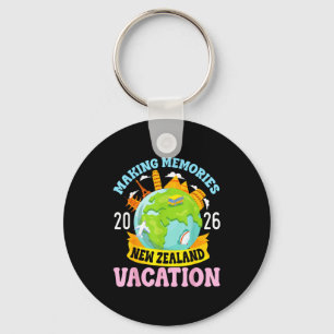 New Zealand Vacation 2026 Travel Making Memories F Key Ring
