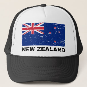 New Zealand Vintage Flag Trucker Hat