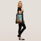 New Zealand vintage travel bags (On Model)