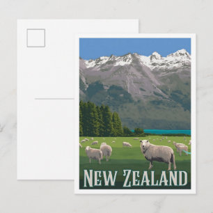 New Zealand Vintage Travel  Postcard
