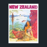 New Zealand vintage travel Postcard<br><div class="desc">New Zealand vintage travel Postcard</div>