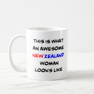 new zealand woman, awesome coffee mug
