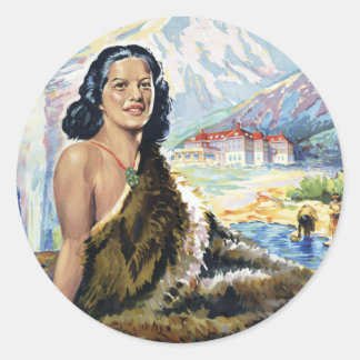 New Zealand: Wonderland of the Pacific Classic Round Sticker