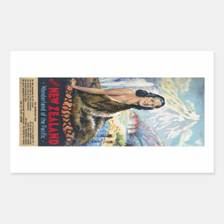 New Zealand: Wonderland of the Pacific Rectangular Sticker