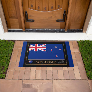 New Zealand & Zealand Flag house mat /rugby sports