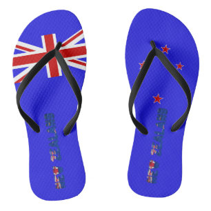 New Zealander flag Jandals