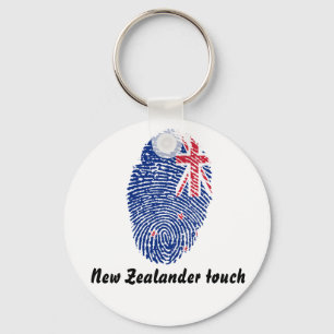 New Zealander touch fingerprint flag Key Ring