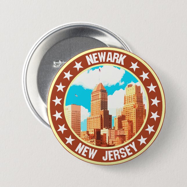 Newark                                             7.5 cm round badge (Front & Back)