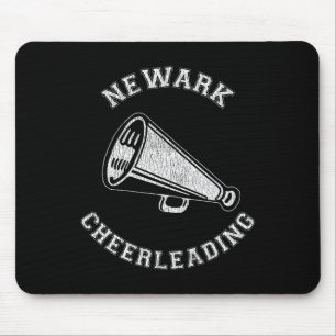 Newark Cheer Distressed Retro 90's Cheerleader Mouse Pad