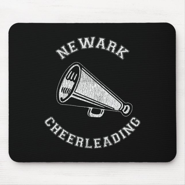 Newark Cheer Distressed Retro 90's Cheerleader  Mouse Pad (Front)