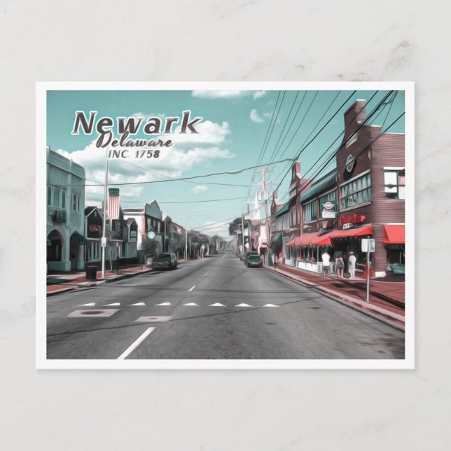 NEWARK DELAWARE POSTCARD (Front)