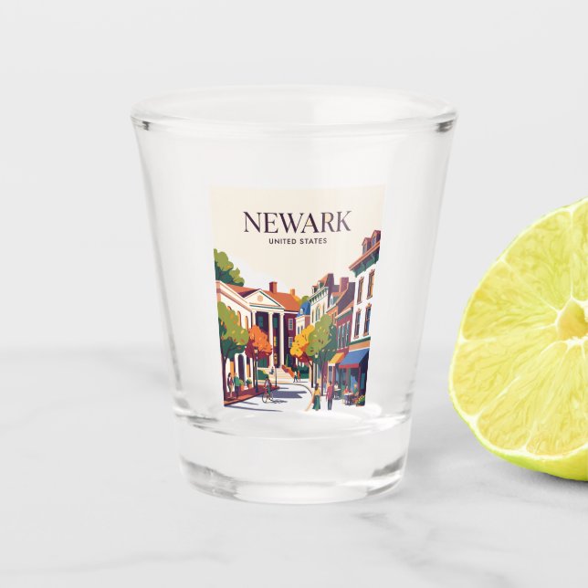 Newark Delaware Shot Glass (Front)