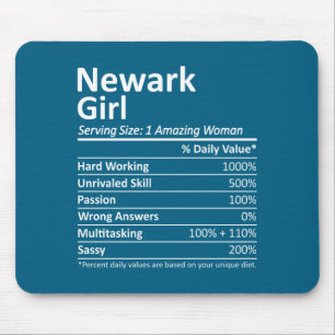 Newark Girl Nj New Jersey Funny City Home Roots  Mouse Pad