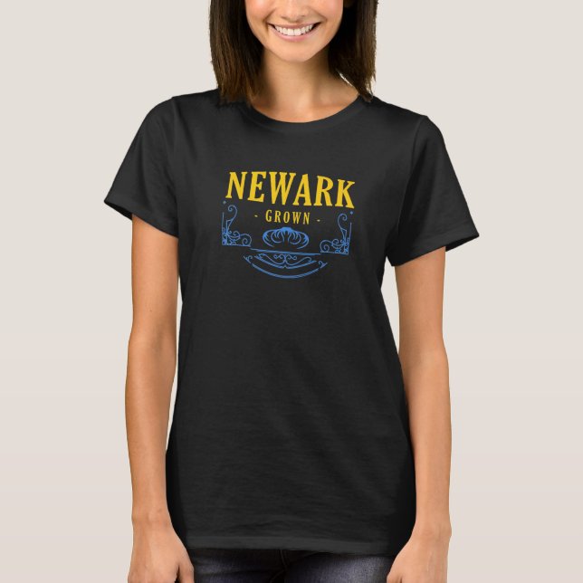 Newark Grown New Jersey American Nj Usa Hometown R T-Shirt (Front)