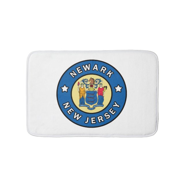 Newark New Jersey Bath Mat (Front)