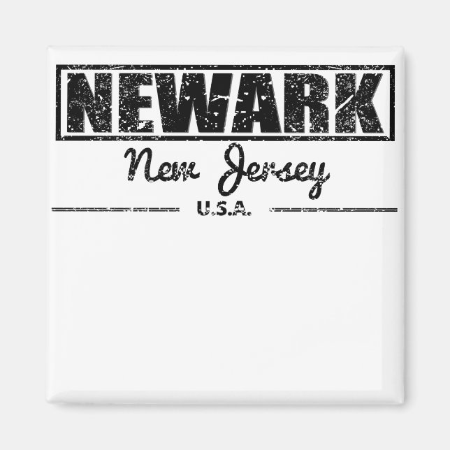 Newark New Jersey Magnet (Front)