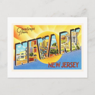 Newark New Jersey NJ Vintage Travel Postcard- Postcard