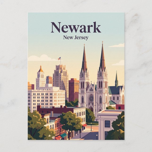 Newark, New Jersey Postcard (Front)