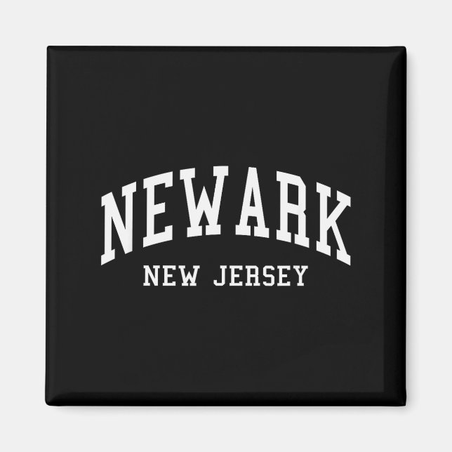 Newark - New Jersey - Throwback Design - Clic  Magnet (Front)