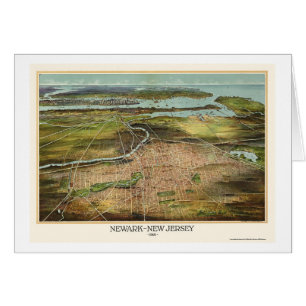 Newark, NJ Panoramic Map - 1916