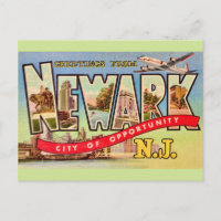 Newark NJ Vintage Postcard