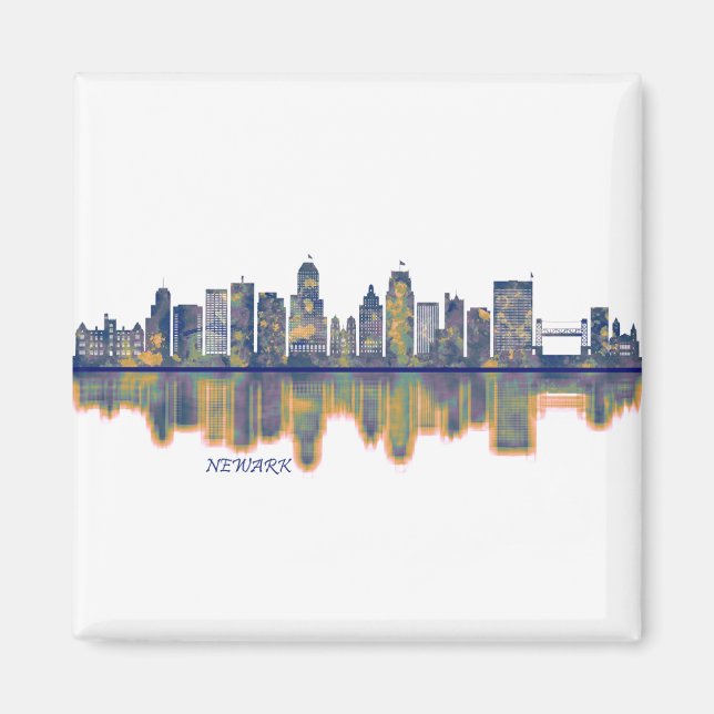Newark Skyline Magnet (Front)