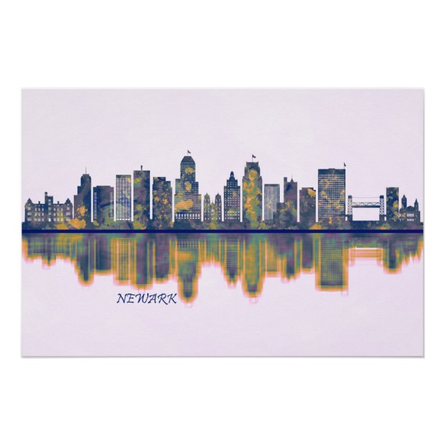 Newark Skyline Poster (Front)