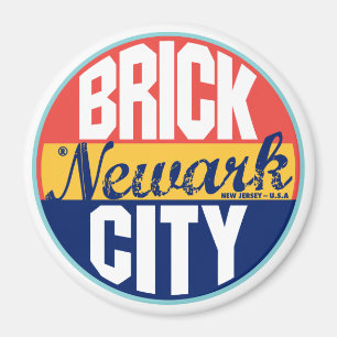 Newark Vintage Label Magnet