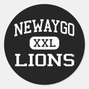 Newaygo - Lions - High School - Newaygo Michigan Classic Round Sticker