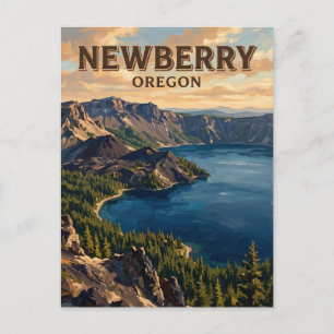 Newberry National Volcanic Monument Oregon Postcard