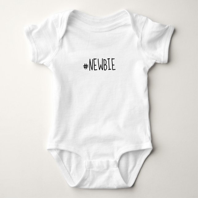 Newbie | Personalized New Baby Announcement  Bodysuit (Front)