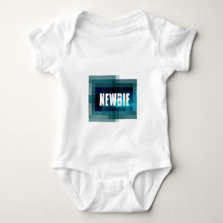 Newbie - pixelated. New geek in town Baby Bodysuit